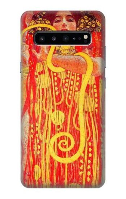 W3352 Gustav Klimt Médecine Etui Coque Housse et Flip Housse Cuir pour Samsung Galaxy S10 5G