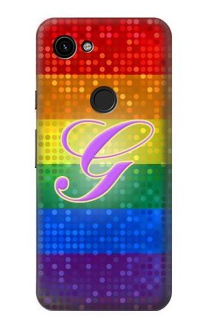 W2899 Arc en ciel LGBT Gay Pride Drapeau Etui Coque Housse et Flip Housse Cuir pour Google Pixel 3a