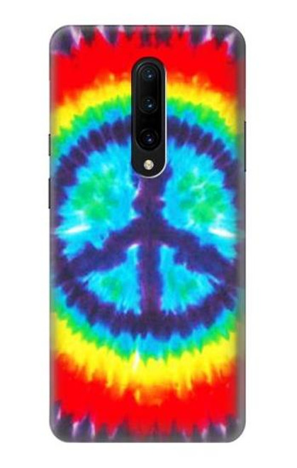 W1870 Tie Dye Paix Etui Coque Housse et Flip Housse Cuir pour OnePlus 7 Pro