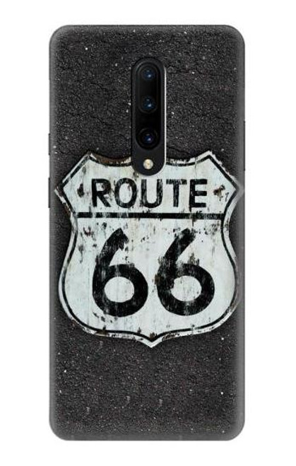 W3207 Route 66 Etui Coque Housse et Flip Housse Cuir pour OnePlus 7 Pro