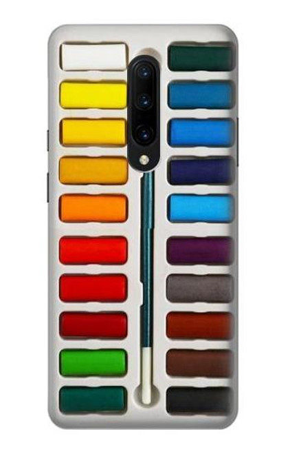 W3243 Ensemble de peinture aquarelle Etui Coque Housse et Flip Housse Cuir pour OnePlus 7 Pro