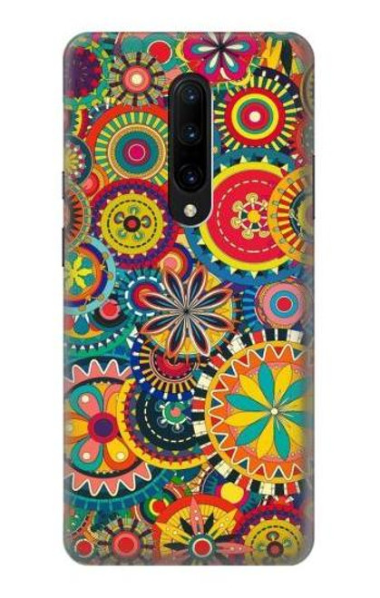 W3272 Motif coloré Etui Coque Housse et Flip Housse Cuir pour OnePlus 7 Pro