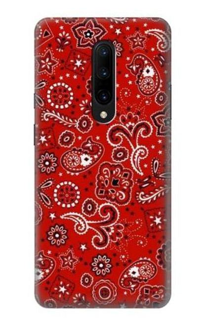 W3354 Rouge classique Bandana Etui Coque Housse et Flip Housse Cuir pour OnePlus 7 Pro