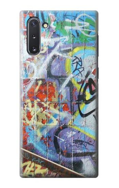 W0588 mur de graffiti Etui Coque Housse et Flip Housse Cuir pour Samsung Galaxy Note 10