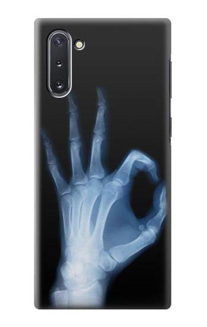 W3239 X-Ray Geste de la main OK Etui Coque Housse et Flip Housse Cuir pour Samsung Galaxy Note 10