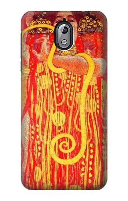 W3352 Gustav Klimt Médecine Etui Coque Housse et Flip Housse Cuir pour Nokia 3.1