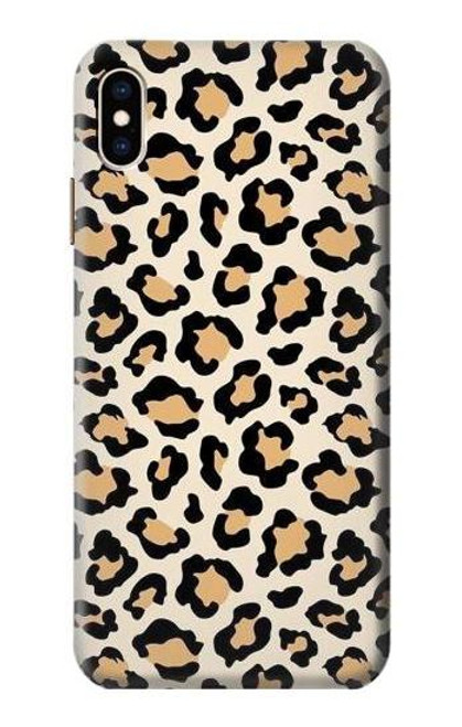 W3374 Motif mode continu Léopard Etui Coque Housse et Flip Housse Cuir pour iPhone XS Max