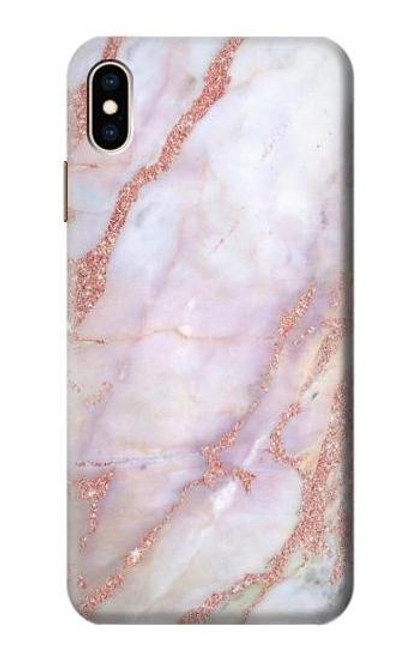 W3482 Imprimer Graphique marbre rose Etui Coque Housse et Flip Housse Cuir pour iPhone XS Max