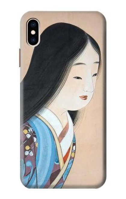 W3483 Japon Beauté Kimono Etui Coque Housse et Flip Housse Cuir pour iPhone XS Max