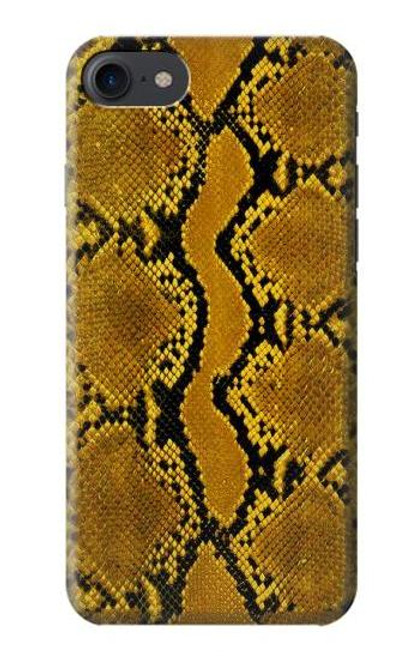 W3365 Python Imprimer Jaune graphique Peau Etui Coque Housse et Flip Housse Cuir pour iPhone 7, iPhone 8, iPhone SE (2020) (2022)