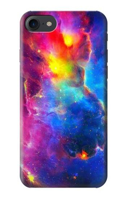 W3371 Ciel de nébuleuse Etui Coque Housse et Flip Housse Cuir pour iPhone 7, iPhone 8, iPhone SE (2020) (2022)