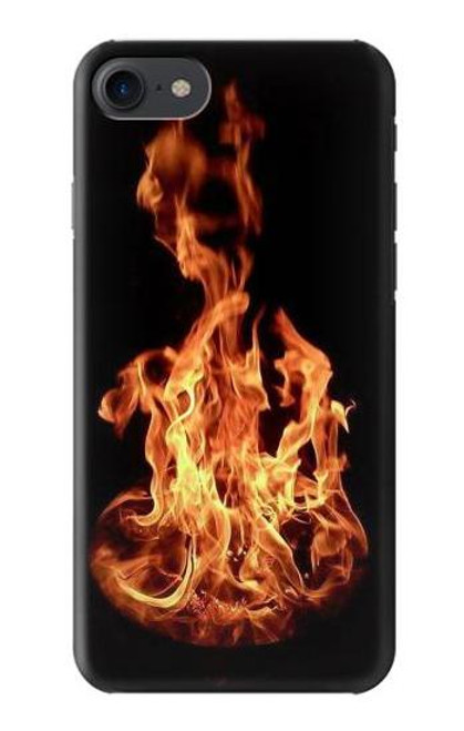 W3379 Cadre d'incendie Etui Coque Housse et Flip Housse Cuir pour iPhone 7, iPhone 8, iPhone SE (2020) (2022)