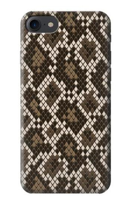 W3389 Seamless Serpent Motif graphique Peau Etui Coque Housse et Flip Housse Cuir pour iPhone 7, iPhone 8, iPhone SE (2020) (2022)