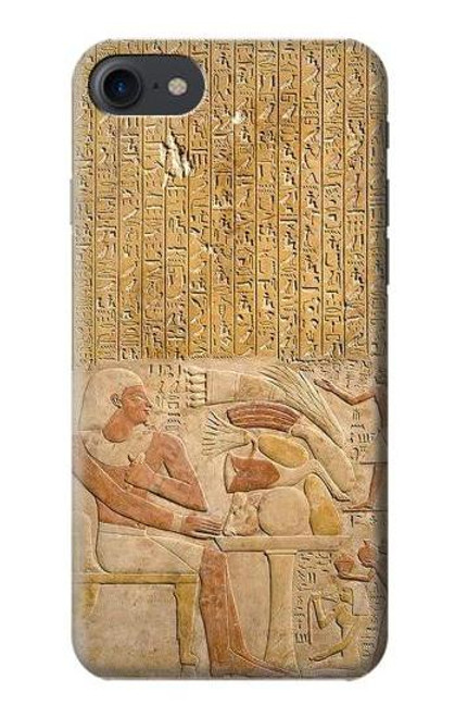 W3398 Egypte Stela Montouhotep Etui Coque Housse et Flip Housse Cuir pour iPhone 7, iPhone 8, iPhone SE (2020) (2022)