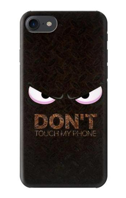 W3412 Ne touche pas mon téléphone Etui Coque Housse et Flip Housse Cuir pour iPhone 7, iPhone 8, iPhone SE (2020) (2022)