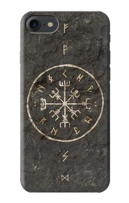 W3413 Ancient Norse Viking Symbole Etui Coque Housse et Flip Housse Cuir pour iPhone 7, iPhone 8, iPhone SE (2020) (2022)