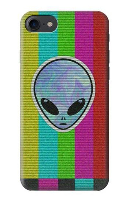 W3437 Extraterrestre Aucun signal Etui Coque Housse et Flip Housse Cuir pour iPhone 7, iPhone 8, iPhone SE (2020) (2022)