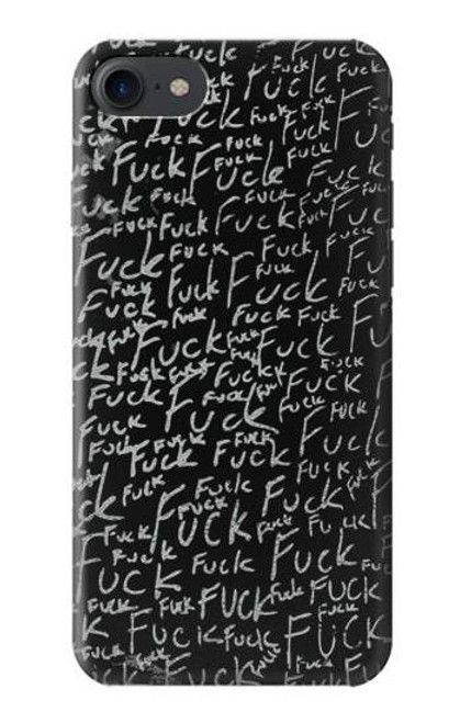 W3478 Mots drôles Noirboard Etui Coque Housse et Flip Housse Cuir pour iPhone 7, iPhone 8, iPhone SE (2020) (2022)