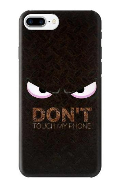 W3412 Ne touche pas mon téléphone Etui Coque Housse et Flip Housse Cuir pour iPhone 7 Plus, iPhone 8 Plus