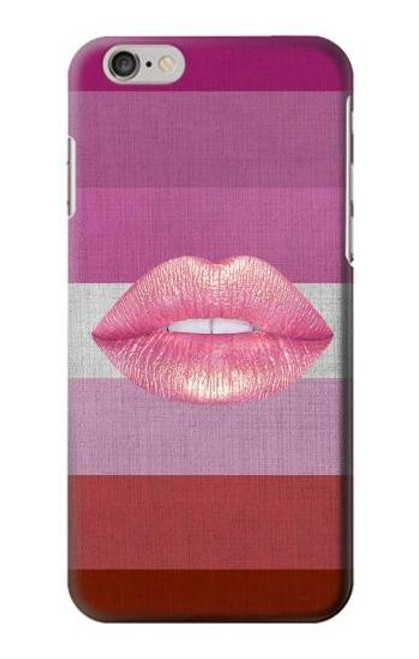 W3473 LGBT Lesbiennes Drapeau Etui Coque Housse et Flip Housse Cuir pour iPhone 6 6S