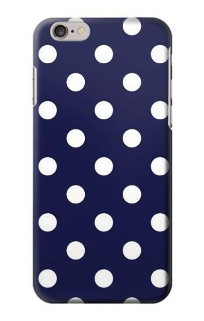 W3533 Bleu à pois Etui Coque Housse et Flip Housse Cuir pour iPhone 6 6S