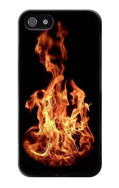 W3379 Cadre d'incendie Etui Coque Housse et Flip Housse Cuir pour iPhone 4 4S