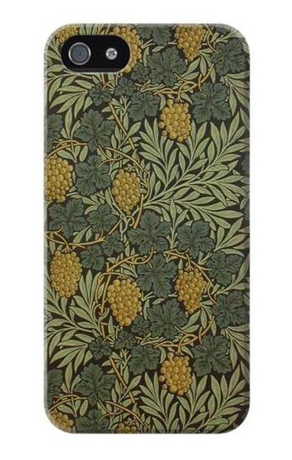 W3662 William Morris Vine Pattern Etui Coque Housse et Flip Housse Cuir pour iPhone 4 4S