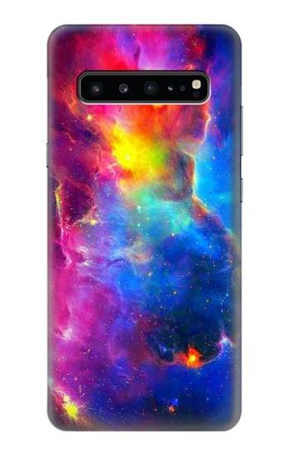 W3371 Ciel de nébuleuse Etui Coque Housse et Flip Housse Cuir pour Samsung Galaxy S10 5G