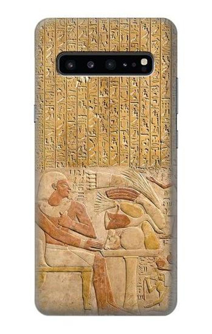 W3398 Egypte Stela Montouhotep Etui Coque Housse et Flip Housse Cuir pour Samsung Galaxy S10 5G