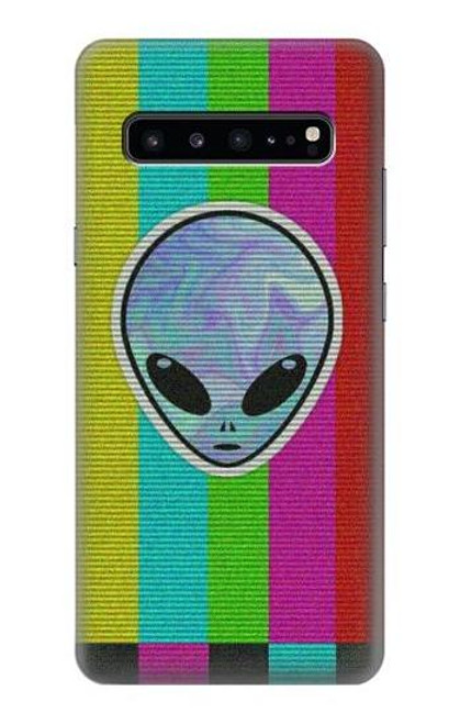 W3437 Extraterrestre Aucun signal Etui Coque Housse et Flip Housse Cuir pour Samsung Galaxy S10 5G