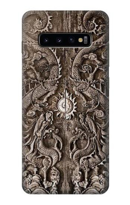 W3395 dragon Porte Etui Coque Housse et Flip Housse Cuir pour Samsung Galaxy S10 Plus