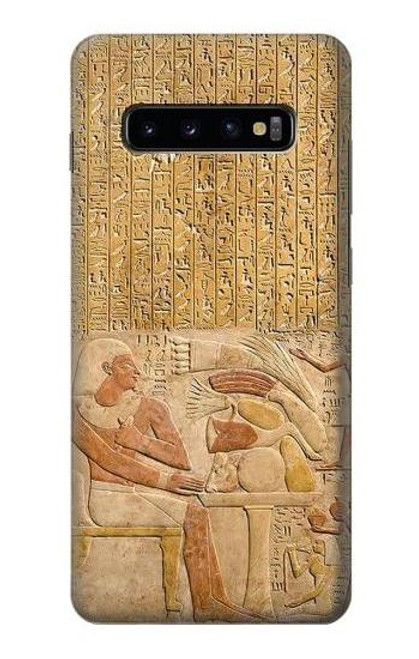 W3398 Egypte Stela Montouhotep Etui Coque Housse et Flip Housse Cuir pour Samsung Galaxy S10 Plus