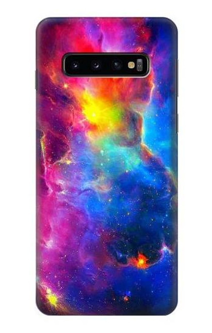 W3371 Ciel de nébuleuse Etui Coque Housse et Flip Housse Cuir pour Samsung Galaxy S10