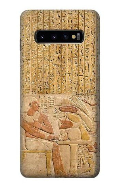 W3398 Egypte Stela Montouhotep Etui Coque Housse et Flip Housse Cuir pour Samsung Galaxy S10