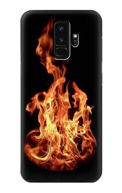 W3379 Cadre d'incendie Etui Coque Housse et Flip Housse Cuir pour Samsung Galaxy S9 Plus