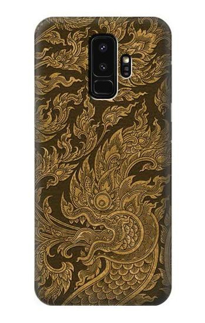 W3382 Thai Art Naga Etui Coque Housse et Flip Housse Cuir pour Samsung Galaxy S9 Plus