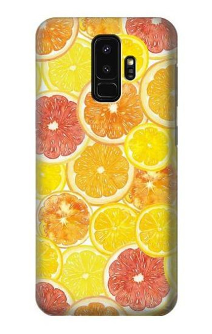 W3408 citron Etui Coque Housse et Flip Housse Cuir pour Samsung Galaxy S9 Plus