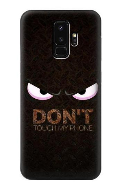 W3412 Ne touche pas mon téléphone Etui Coque Housse et Flip Housse Cuir pour Samsung Galaxy S9 Plus