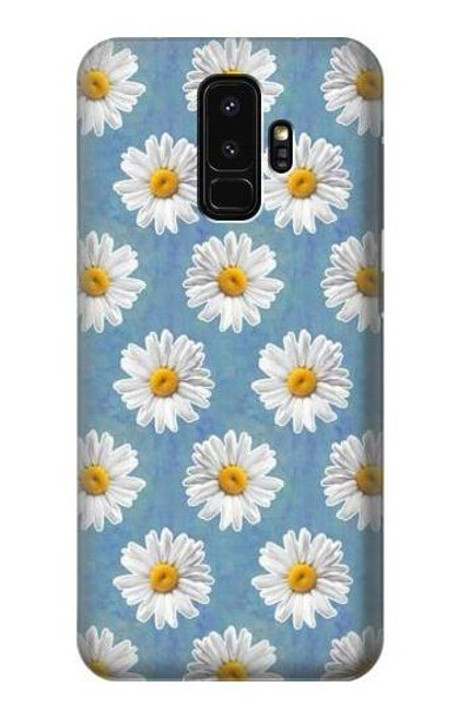 W3454 Marguerite Florale Etui Coque Housse et Flip Housse Cuir pour Samsung Galaxy S9 Plus