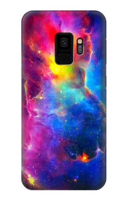 W3371 Ciel de nébuleuse Etui Coque Housse et Flip Housse Cuir pour Samsung Galaxy S9