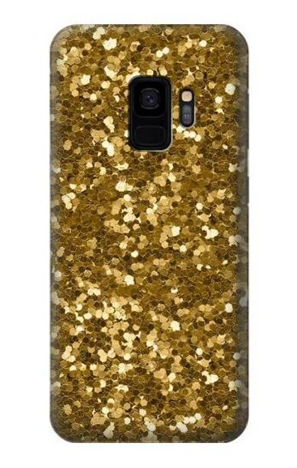 W3388 Imprimer or Glitter Graphic Etui Coque Housse et Flip Housse Cuir pour Samsung Galaxy S9