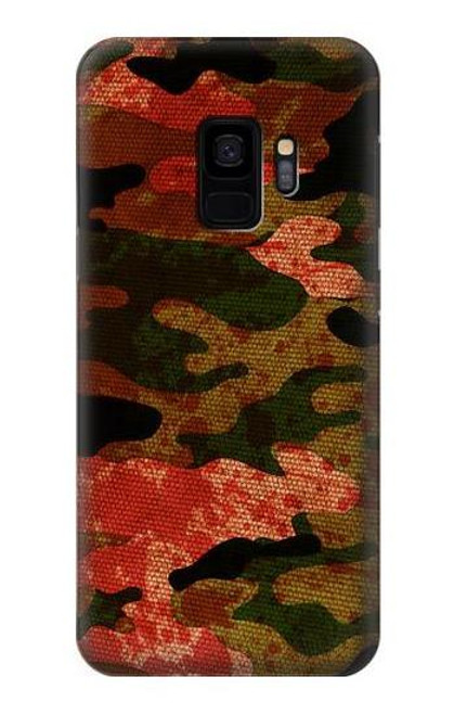 W3393 Camouflage sang Splatter Etui Coque Housse et Flip Housse Cuir pour Samsung Galaxy S9