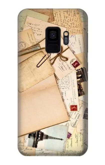 W3397 cartes postales souvenirs Etui Coque Housse et Flip Housse Cuir pour Samsung Galaxy S9