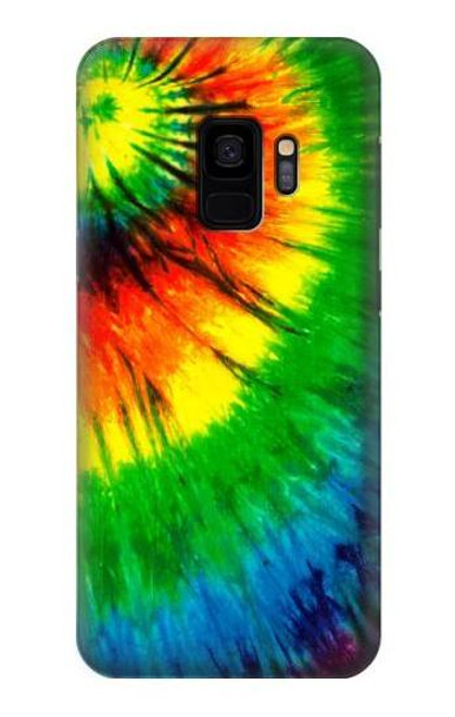 W3422 tie Dye Etui Coque Housse et Flip Housse Cuir pour Samsung Galaxy S9