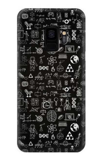 W3426 Noirboard sciences Etui Coque Housse et Flip Housse Cuir pour Samsung Galaxy S9