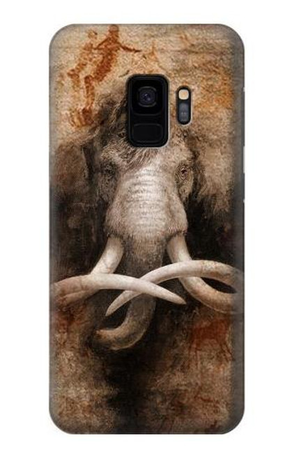 W3427 Mammoth Ancient Art la Grotte Etui Coque Housse et Flip Housse Cuir pour Samsung Galaxy S9