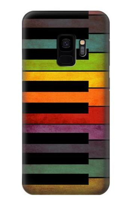 W3451 Piano coloré Etui Coque Housse et Flip Housse Cuir pour Samsung Galaxy S9