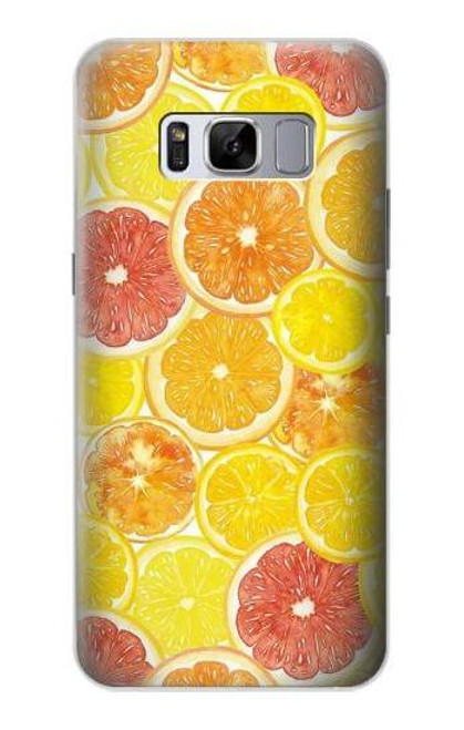 W3408 citron Etui Coque Housse et Flip Housse Cuir pour Samsung Galaxy S8 Plus