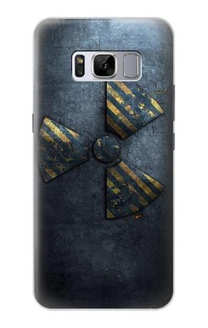 W3438 danger radioactif Etui Coque Housse et Flip Housse Cuir pour Samsung Galaxy S8 Plus