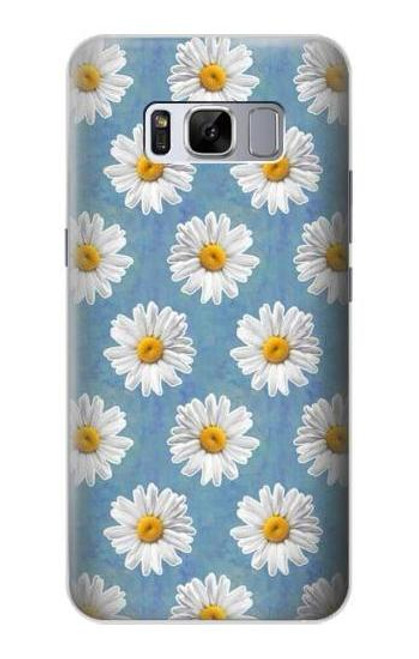 W3454 Marguerite Florale Etui Coque Housse et Flip Housse Cuir pour Samsung Galaxy S8 Plus